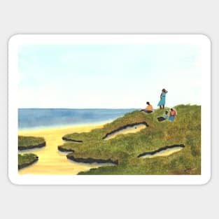 Summer on the Cliffs Sticker